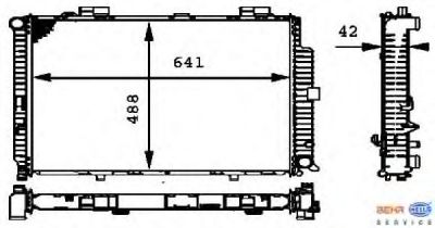 Radiateur W 210 E300TD. E300TDT -07.99 afbeelding 1