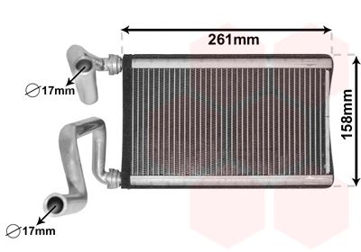 Kachelradiateur Honda Civic VIII, CR-V III 09.05 -  afbeelding 1