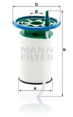 Brandstoffilter BOXER 2.0 BLUEHDI 07.15-  MANN FILTER afbeelding 1