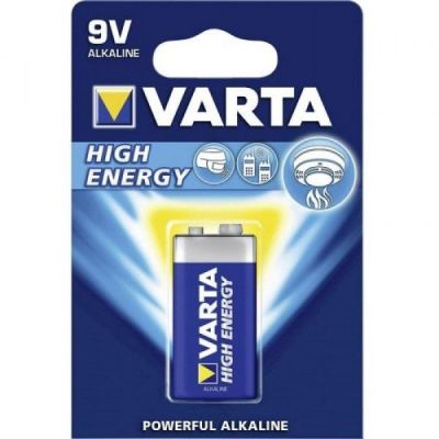 VARTA HIGH ENERGY BATTERY 9V 6LR61 BLISTER (1ST) afbeelding 1