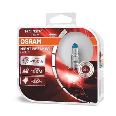 Gloeilamp, verstraler - OSRAM H1 Night Breaker Laser  afbeelding 1