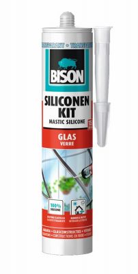 Bison Siliconenkit Transparant Glas 310ml afbeelding 1