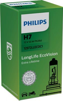 Gloeilamp, H7 | PHILIPS  LongLife EcoVision afbeelding 1