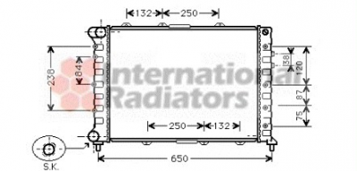 Radiateur Alfa 156  09.97 - 05.05  Handgeschakeld+Airco afbeelding 1