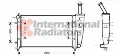Radiateur Fiat Punto 1.2  09.99 -  44/59KW afbeelding 1
