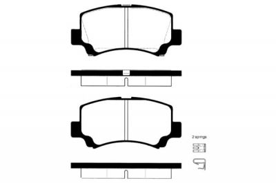 Set Voorremblokken Suzuki Wagon R+  02.98 - afbeelding 1