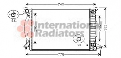 Radiateur A4 01- 2.5TDI Tiptronic 632x414x34 afbeelding 1