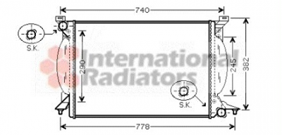 Radiateur A4 01- 2.5TDI  632x414x34 afbeelding 1