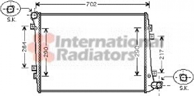 Radiateur Passat 06- 2.0TDI afbeelding 1