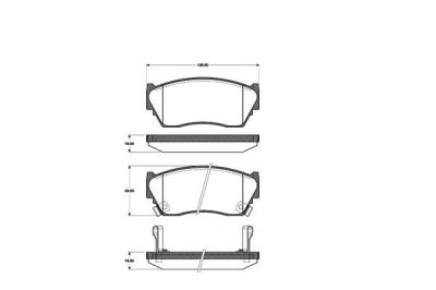 Remblokken voor Nissan Sunny III  - 05.95 afbeelding 1