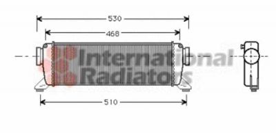 Interkoeler A160CDI, A170CDI (W 168), Vaneo afbeelding 1