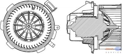 Interieurventilator Sprinter (BM 906) 06.06- zonder airco afbeelding 1