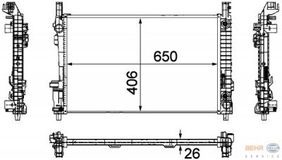 Radiateur A-Klasse (W169). B-Klasse (W245) (Automaat) afbeelding 1