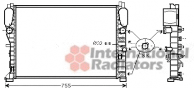 Radiateur W 211 E200Kompr.. E270CDI afbeelding 1