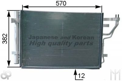 Condensor Hyundai I30, KIA CEED 1.4/6/2.0 07- afbeelding 1