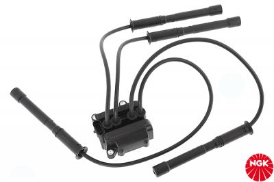 Bobine+kabels Renault Clio/Kangoo/Twingo 1.2 55KW   NGK QUALITAT afbeelding 1