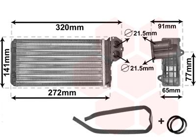 Kachelradiateur, interieurverwarming Peugeot 206  afbeelding 1