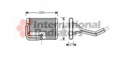 Kachelradiateur, interieurverwarming Hyundai Matrix (FC) 06.01 - afbeelding 1
